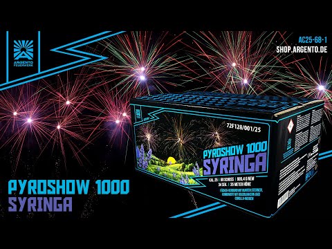 Pyroshow 1000 Syringa - Argento
